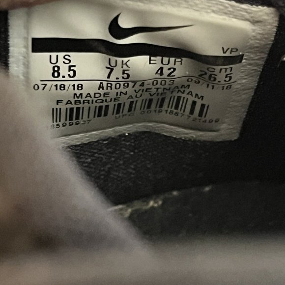 Nike Air Force Max Black Anthracite AR0974-003 Basketball Shoes Sneakers Men 8.5 - Picture 9 of 9